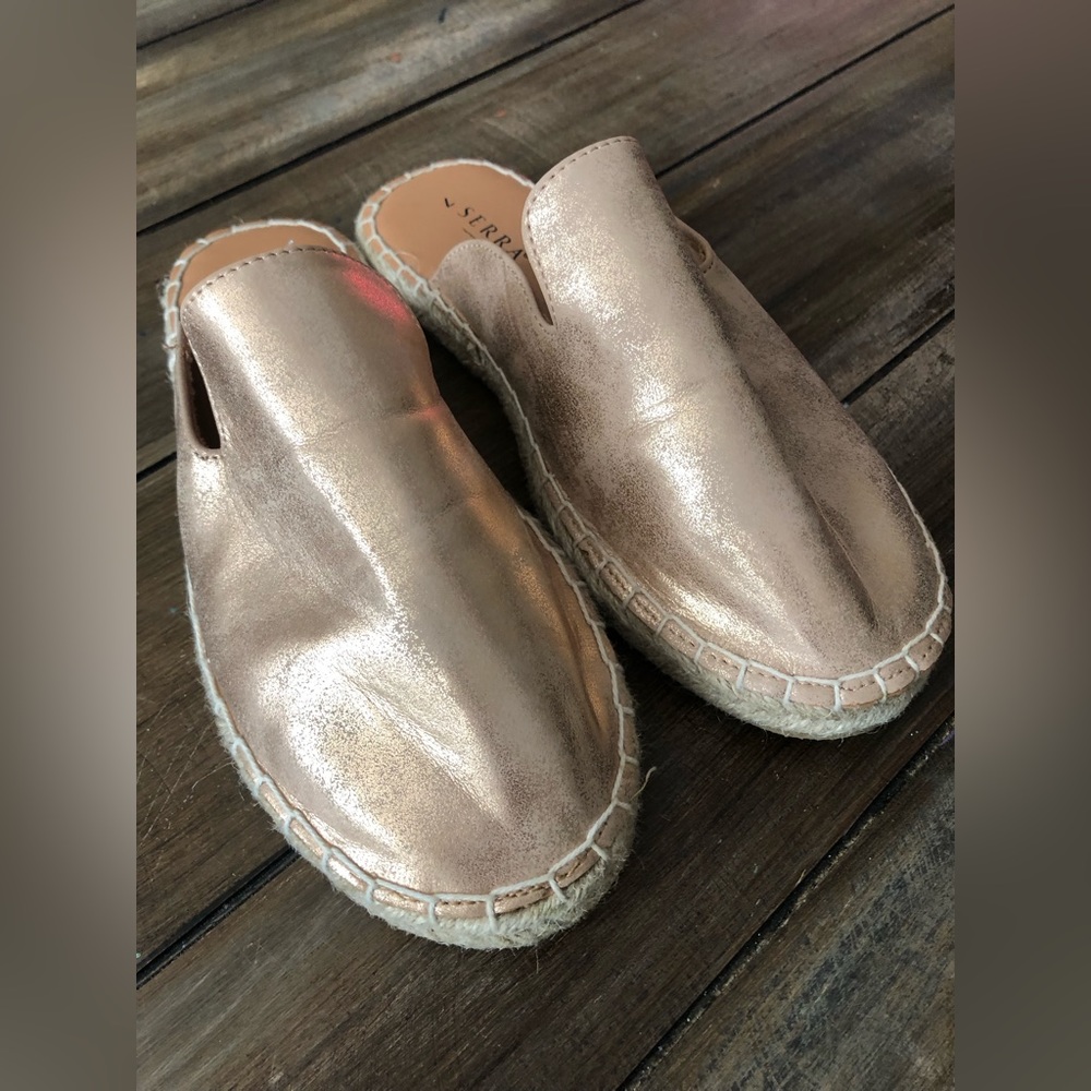 Serra Gold Metallic Slip Ons